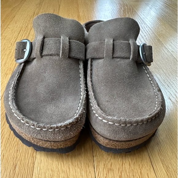 Birkenstock Buckley Suede Leather Taupe 37 - Picture 2 of 7